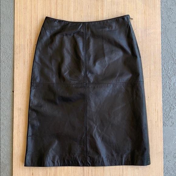 Ann Taylor Dresses & Skirts - Ann Taylor Leather Pencil Skirt Size 2